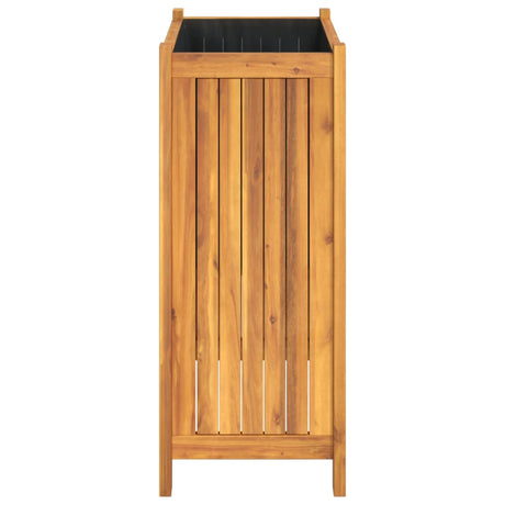 Plantenbak met voering 54x31x75 cm massief acaciahout - AllerleiShop