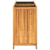 Plantenbak met voering 84x42x75 cm massief acaciahout - AllerleiShop