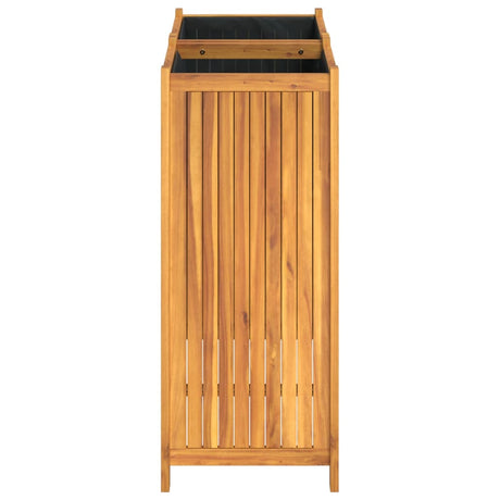 Plantenbak met voering 84x42x100 cm massief acaciahout - AllerleiShop