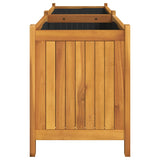 Plantenbak met voering 153x38,5x50 cm massief acaciahout - AllerleiShop