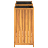 Plantenbak met voering 100x50x100 cm massief acaciahout - AllerleiShop