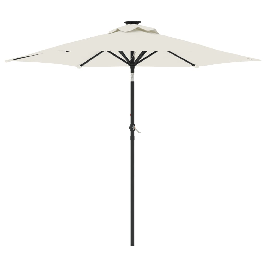 Parasol met stalen paal 225x225x212 cm wit - AllerleiShop