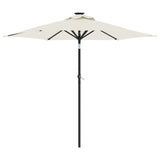 Parasol met stalen paal 225x225x212 cm wit - AllerleiShop