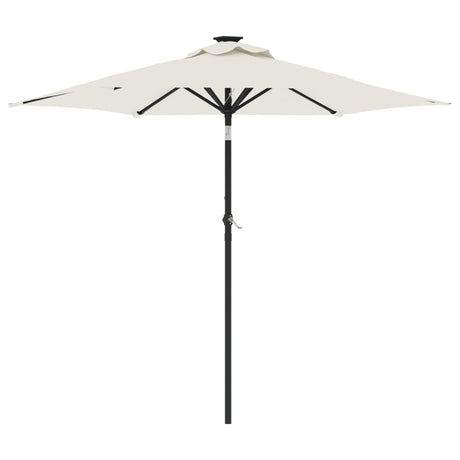 Parasol met stalen paal 225x225x212 cm wit - AllerleiShop