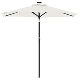 Parasol met stalen paal 225x225x212 cm wit - AllerleiShop