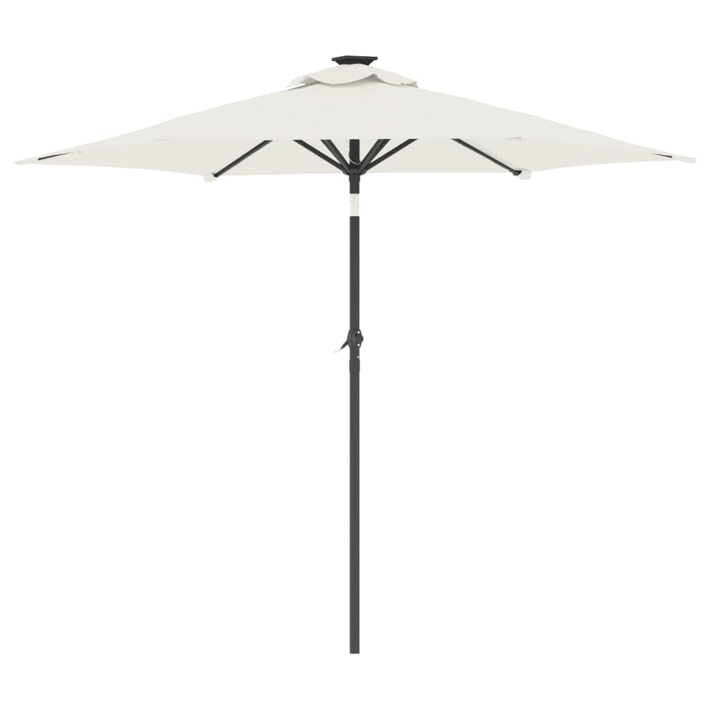 Parasol met stalen paal 225x225x212 cm wit - AllerleiShop