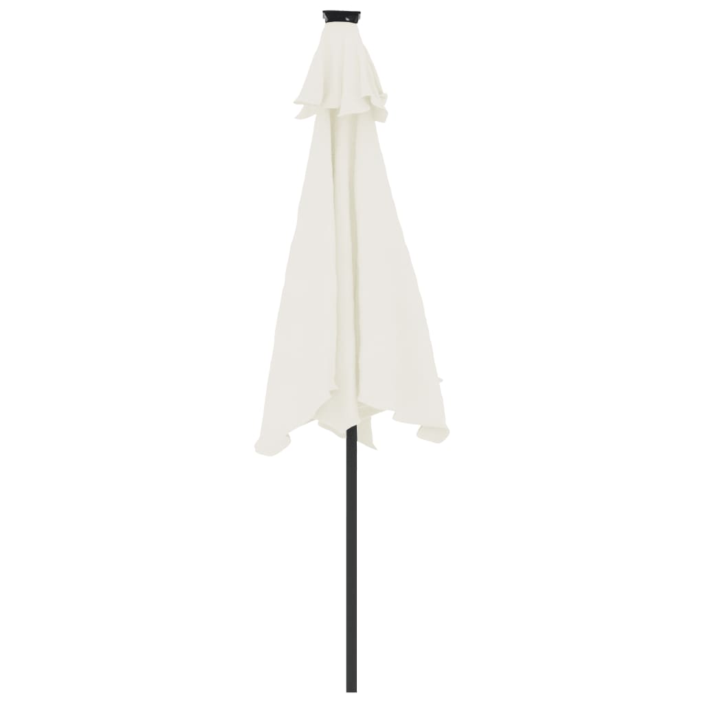 Parasol met stalen paal 225x225x212 cm wit - AllerleiShop