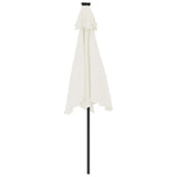 Parasol met stalen paal 225x225x212 cm wit - AllerleiShop