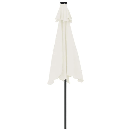 Parasol met stalen paal 225x225x212 cm wit - AllerleiShop