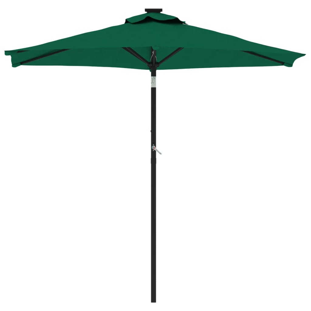 Parasol met stalen paal 225x225x212 cm groen - AllerleiShop