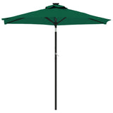 Parasol met stalen paal 225x225x212 cm groen - AllerleiShop