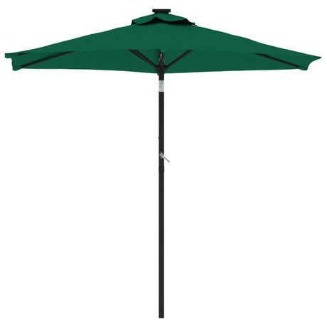 Parasol met stalen paal 225x225x212 cm groen - AllerleiShop