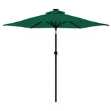 Parasol met stalen paal 225x225x212 cm groen - AllerleiShop