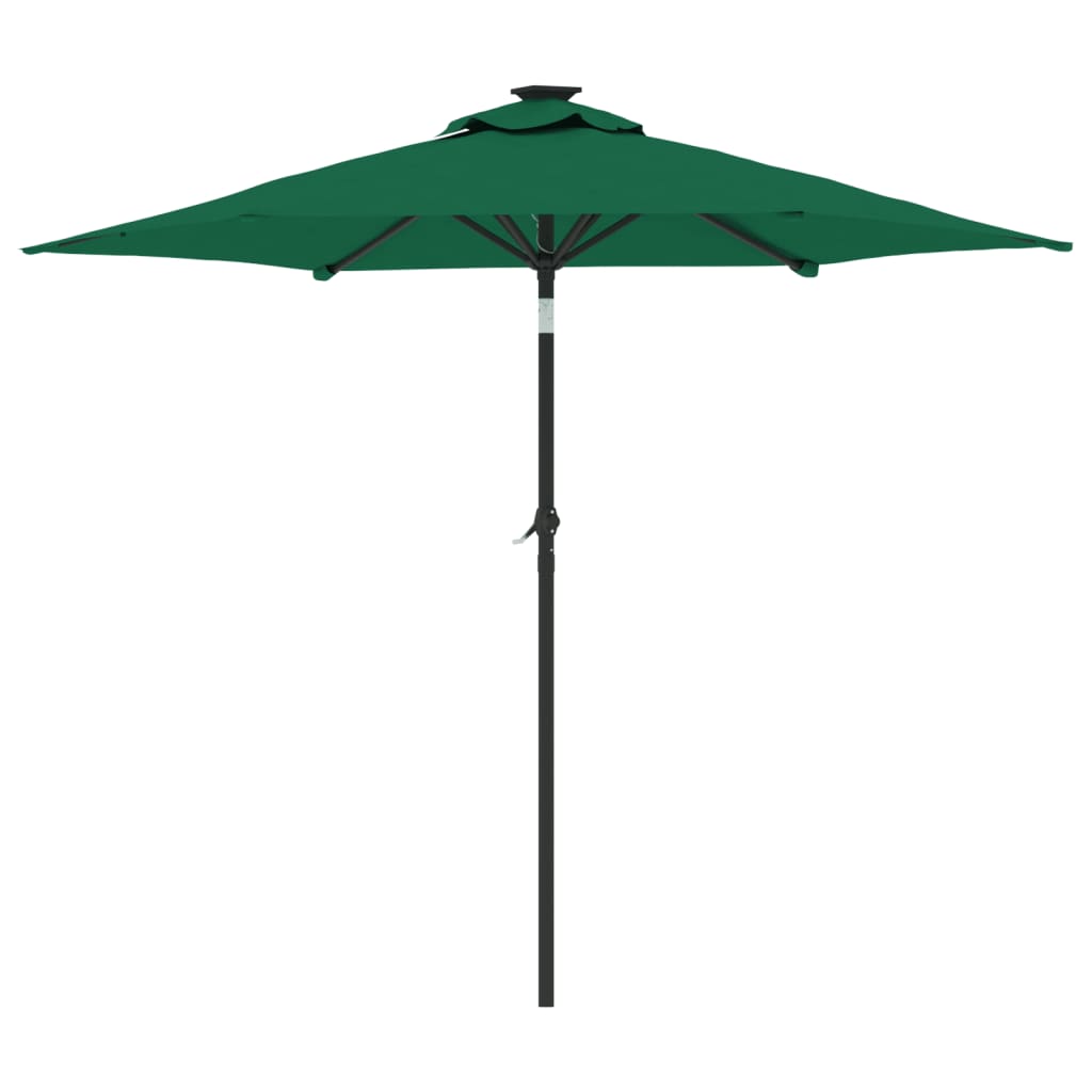 Parasol met stalen paal 225x225x212 cm groen - AllerleiShop