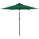 Parasol met stalen paal 225x225x212 cm groen - AllerleiShop