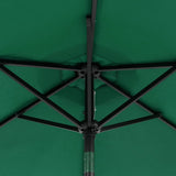 Parasol met stalen paal 225x225x212 cm groen - AllerleiShop