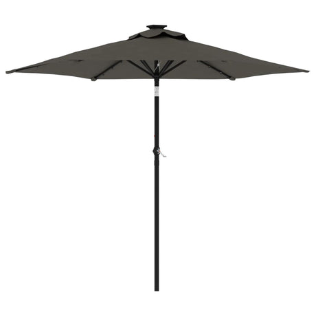 Parasol met stalen paal 225x225x212 cm antracietkleurig - AllerleiShop