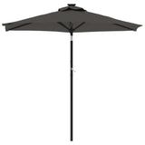 Parasol met stalen paal 225x225x212 cm antracietkleurig - AllerleiShop