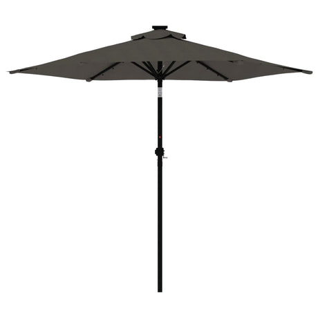 Parasol met stalen paal 225x225x212 cm antracietkleurig - AllerleiShop