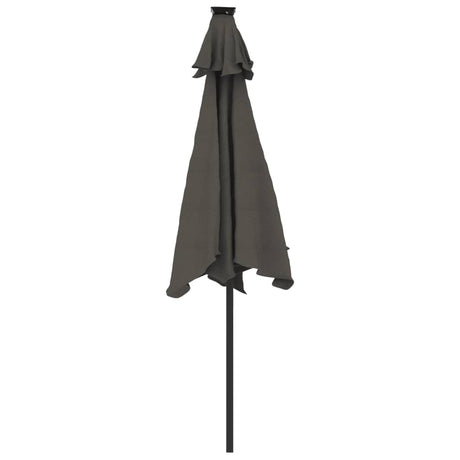 Parasol met stalen paal 225x225x212 cm antracietkleurig - AllerleiShop