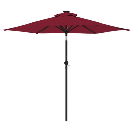 Parasol met stalen paal 225x225x212 cm bordeauxrood - AllerleiShop