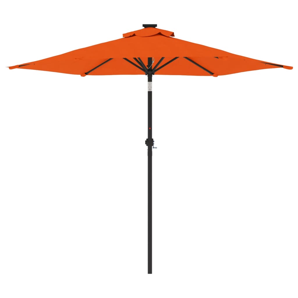 Parasol met stalen paal 225x225x212 cm terracottakleurig - AllerleiShop