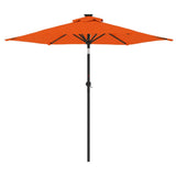 Parasol met stalen paal 225x225x212 cm terracottakleurig - AllerleiShop