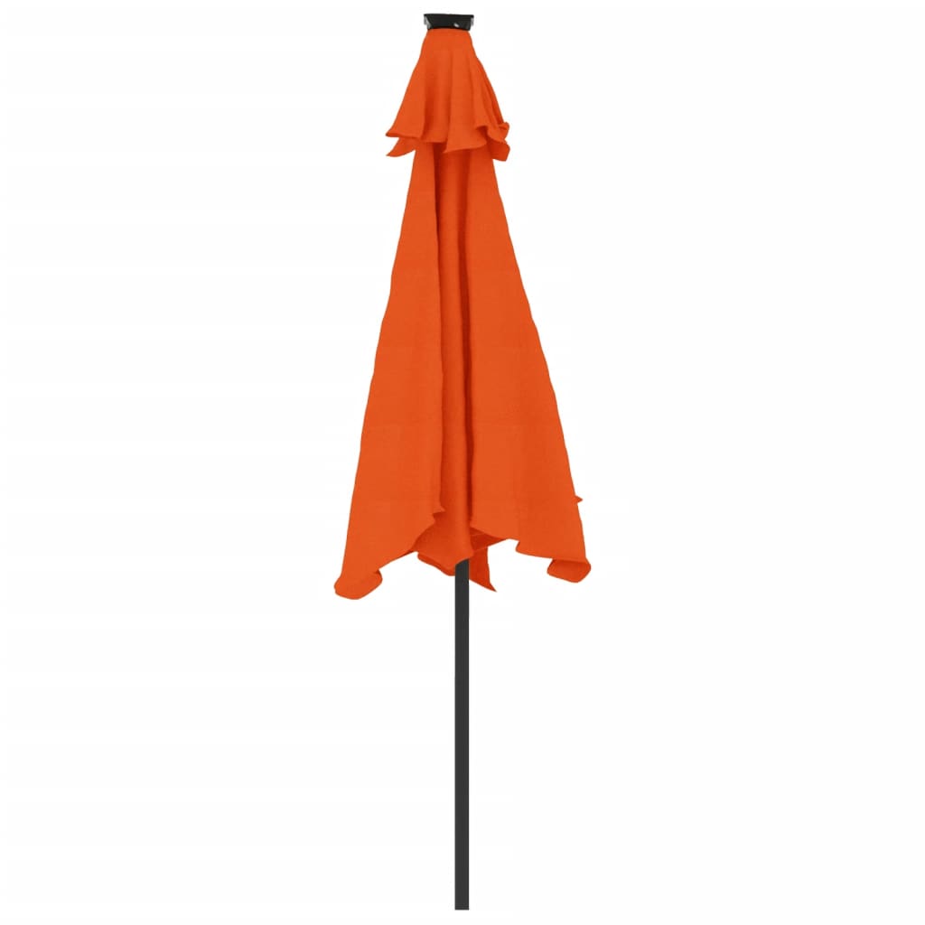 Parasol met stalen paal 225x225x212 cm terracottakleurig - AllerleiShop