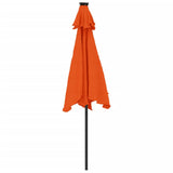 Parasol met stalen paal 225x225x212 cm terracottakleurig - AllerleiShop