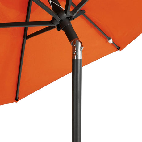 Parasol met stalen paal 225x225x212 cm terracottakleurig - AllerleiShop