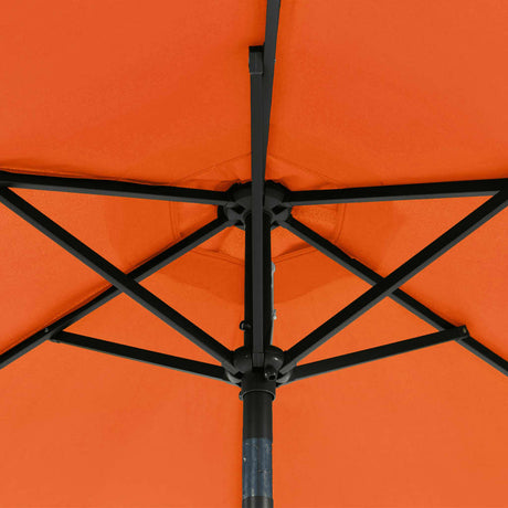 Parasol met stalen paal 225x225x212 cm terracottakleurig - AllerleiShop