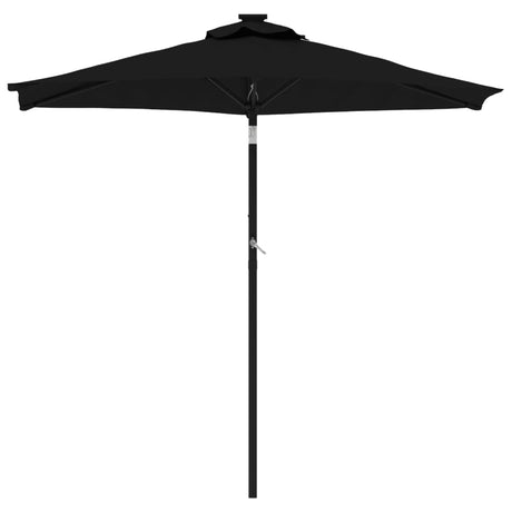 Parasol met stalen paal 225x225x212 cm zwart - AllerleiShop