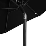 Parasol met stalen paal 225x225x212 cm zwart - AllerleiShop