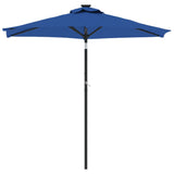 Parasol met stalen paal 225x225x212 cm azuurblauw - AllerleiShop