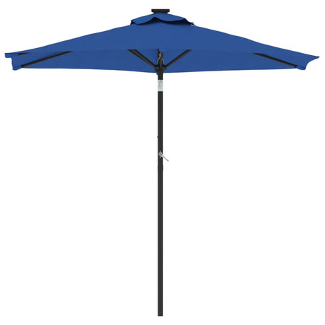 Parasol met stalen paal 225x225x212 cm azuurblauw - AllerleiShop