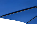 Parasol met stalen paal 225x225x212 cm azuurblauw - AllerleiShop