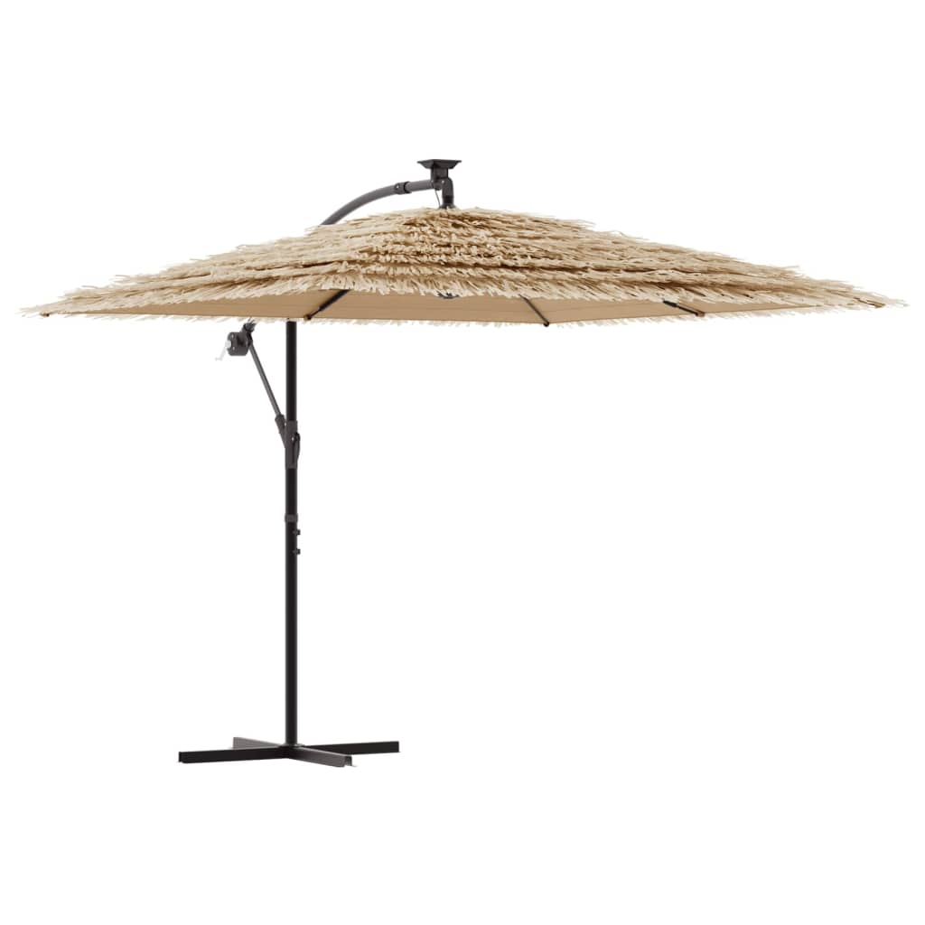 Parasol met stalen paal 246x246x230 cm bruin - AllerleiShop