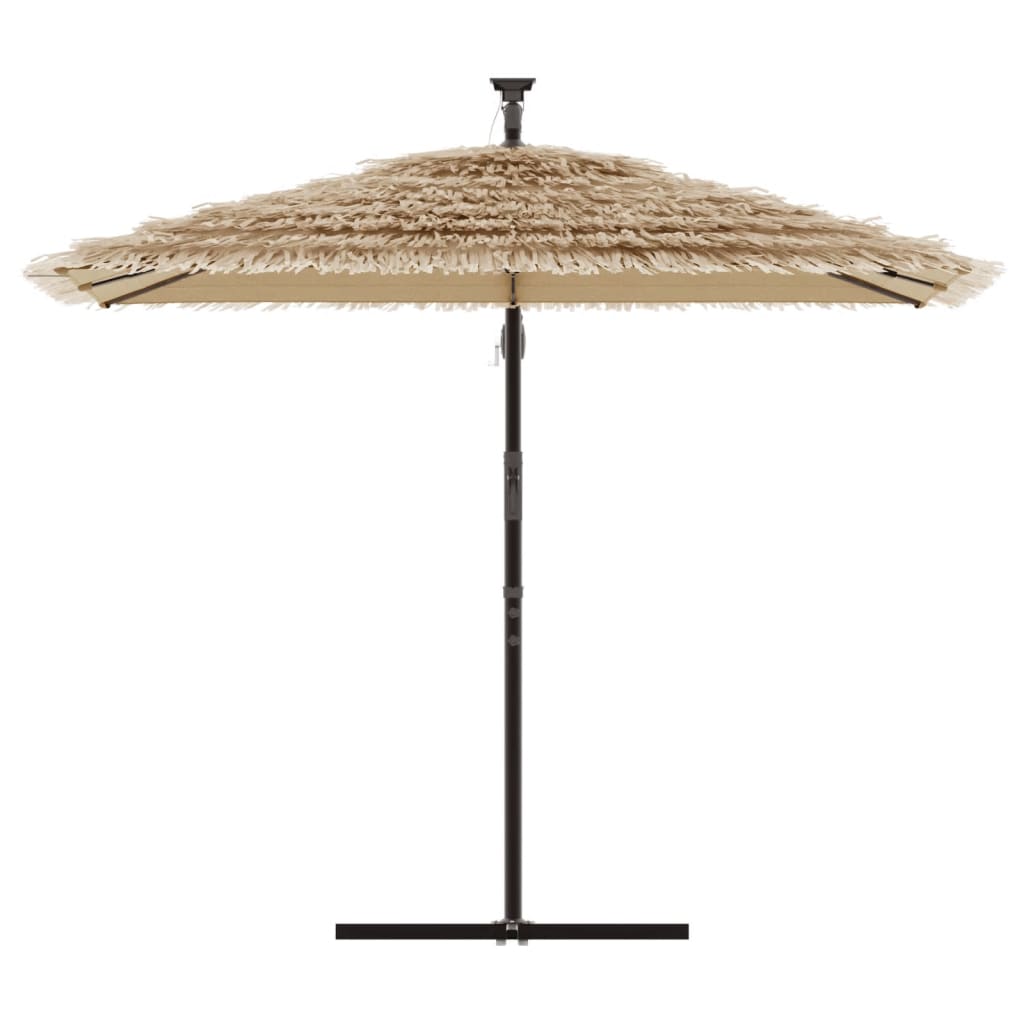 Parasol met stalen paal 246x246x230 cm bruin - AllerleiShop