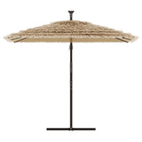 Parasol met stalen paal 246x246x230 cm bruin - AllerleiShop