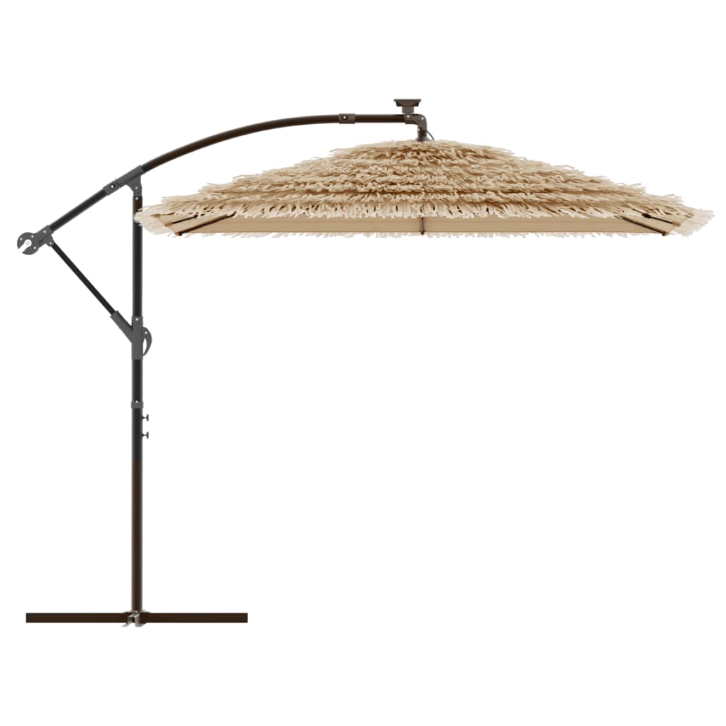 Parasol met stalen paal 246x246x230 cm bruin - AllerleiShop