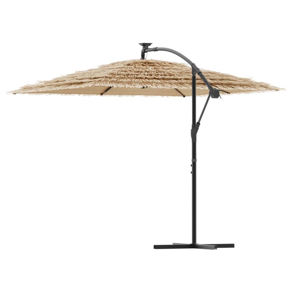 Parasol met stalen paal 246x246x230 cm bruin - AllerleiShop