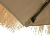 Parasol met stalen paal 246x246x230 cm bruin - AllerleiShop