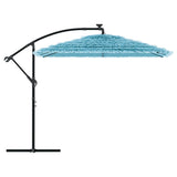 Parasol met stalen paal 246x246x230 cm blauw - AllerleiShop