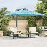 Parasol met stalen paal 246x246x230 cm blauw - AllerleiShop