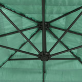 Parasol met stalen paal 246x246x230 cm groen - AllerleiShop