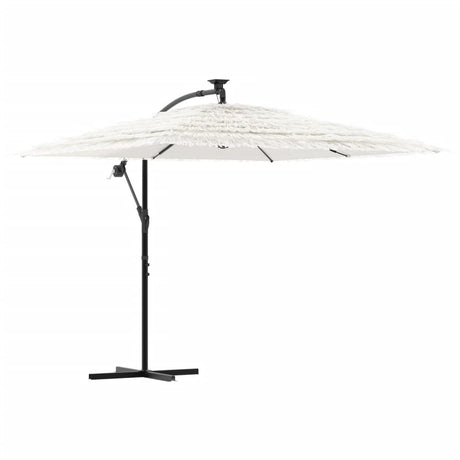 Parasol met stalen paal 246x246x230 cm wit - AllerleiShop