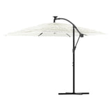 Parasol met stalen paal 246x246x230 cm wit - AllerleiShop