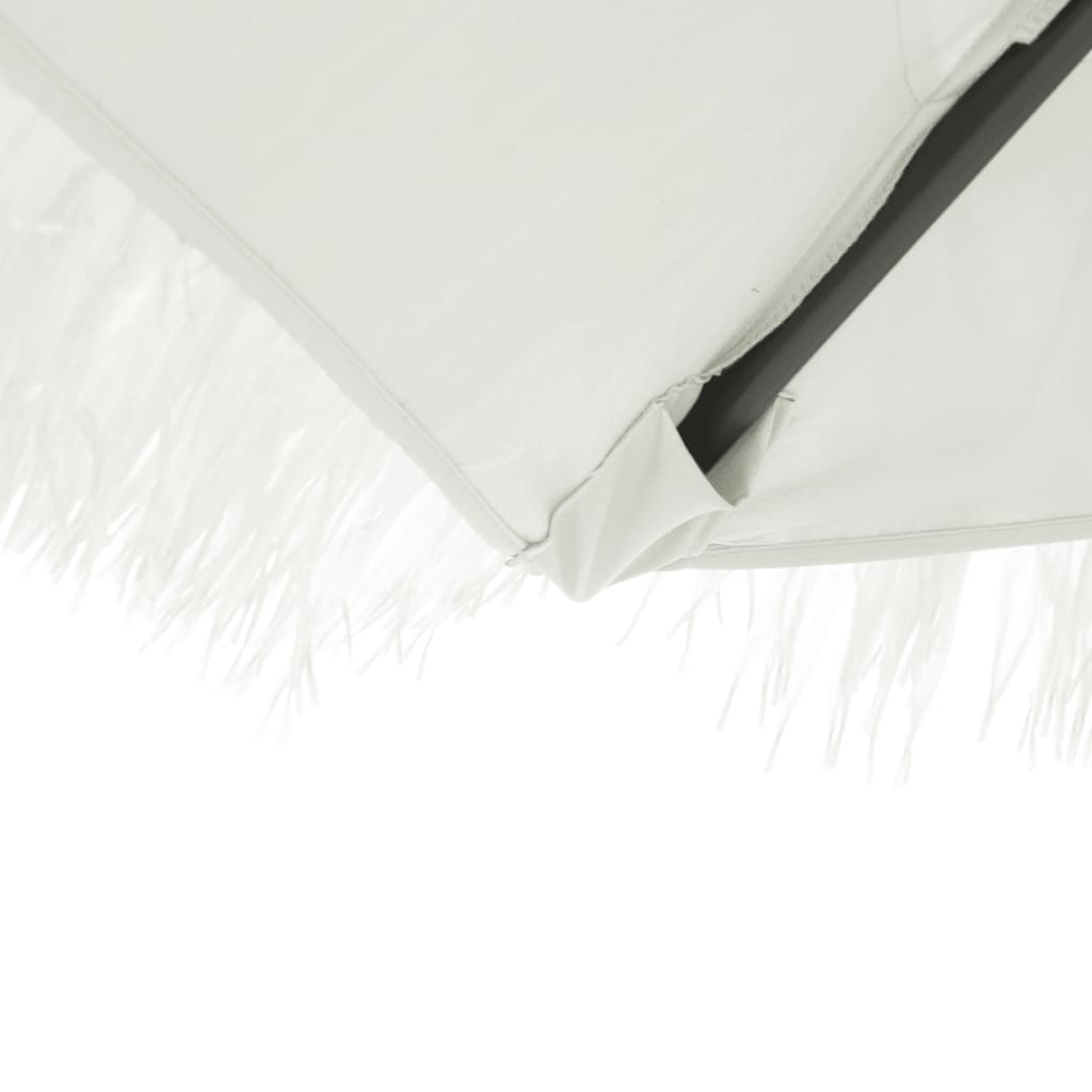 Parasol met stalen paal 246x246x230 cm wit - AllerleiShop