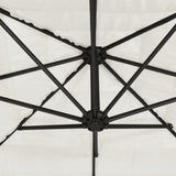 Parasol met stalen paal 246x246x230 cm wit - AllerleiShop