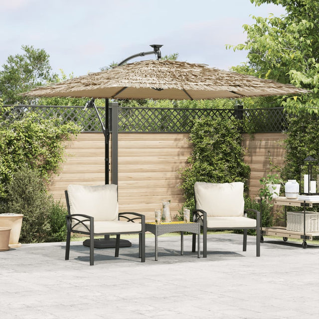 Parasol met stalen paal 269x269x235 cm bruin - AllerleiShop